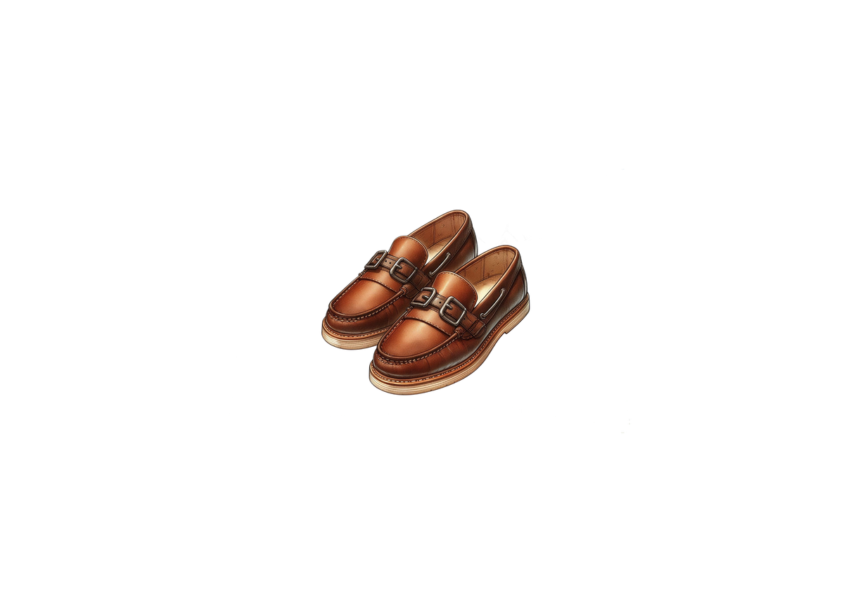Leather Loafers Throw Pillow | Classic Brown Dress Shoes Decorative Pillow | Gentleman Menswear Gift