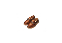 Thumbnail for Leather Loafers Throw Pillow | Classic Brown Dress Shoes Decorative Pillow | Gentleman Menswear Gift