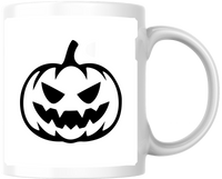 Thumbnail for Jack-O-Lantern Mug | Spooky Black Pumpkin Face Coffee Mug | Halloween Gift