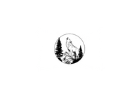 Thumbnail for Howling Wolf Throw Pillow | Black & White Forest Mountain Decorative Pillow | Wilderness Nature Gift