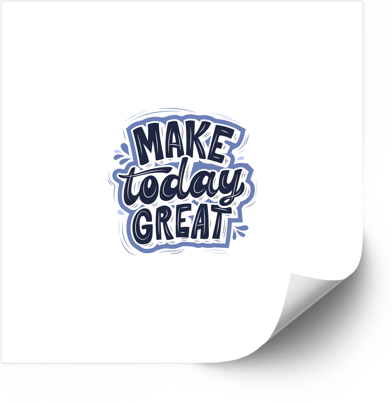 Make Today Great Sticker | Minimalist Motivational Quote Vinyl Decal