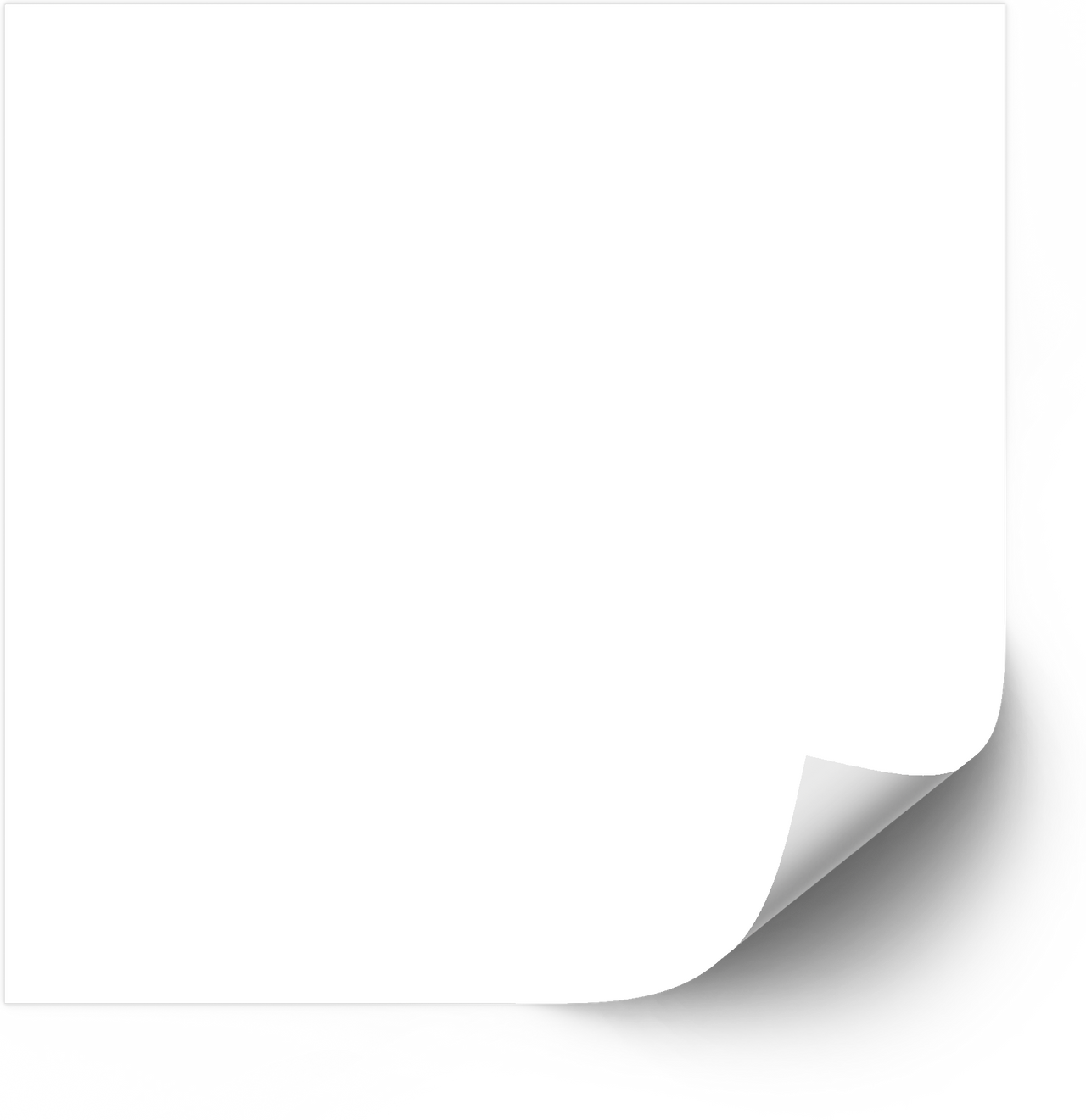 Blank White Sticker | Minimalist Clean Vinyl Decal