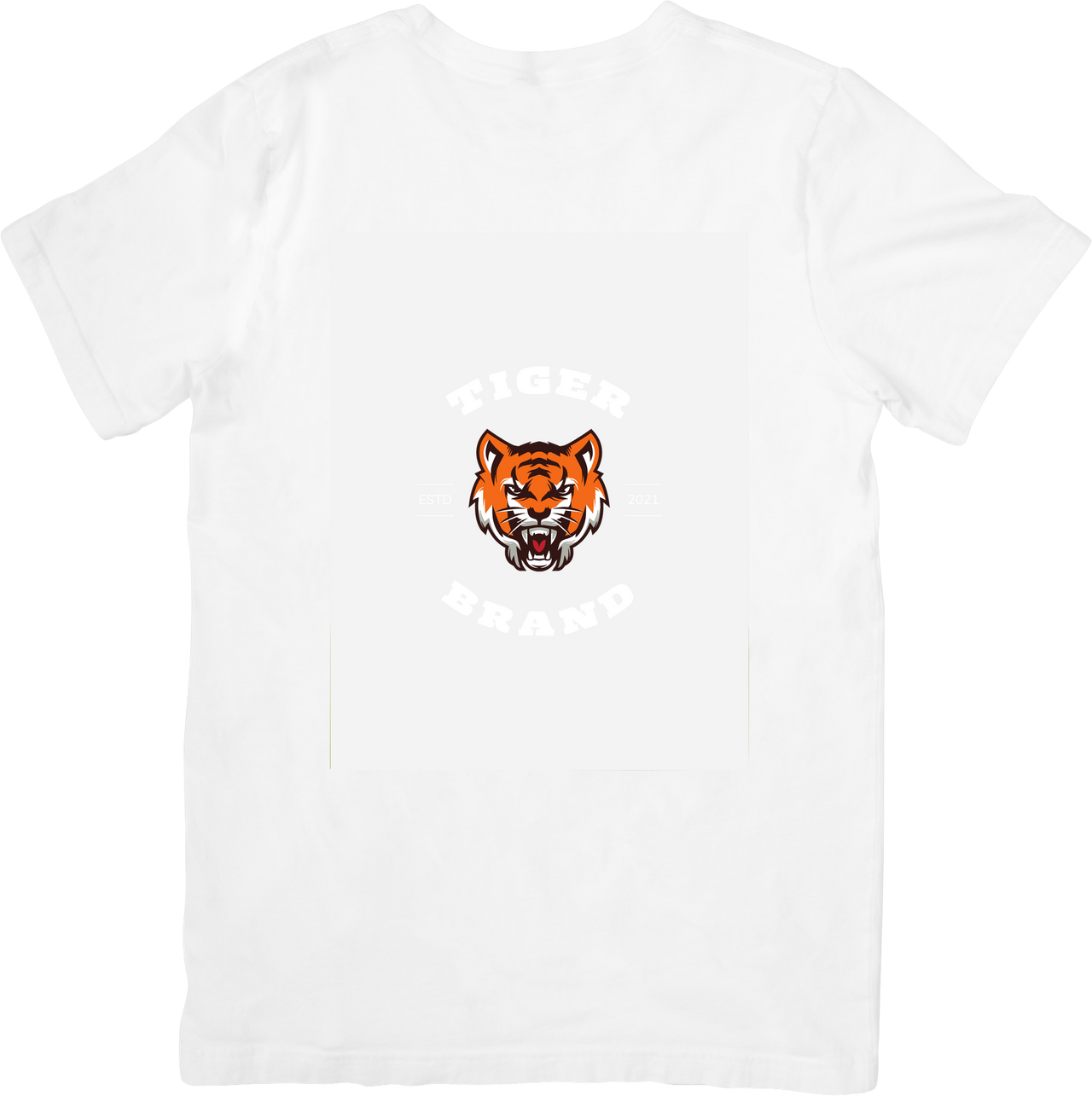 Tiger Brand T-Shirt | Minimalist Bold Tiger Logo Graphic Tee