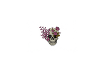 Thumbnail for Skull & Roses Butterfly Throw Pillow | Gothic Pink Floral Decorative Pillow | Witchy Decor Gift