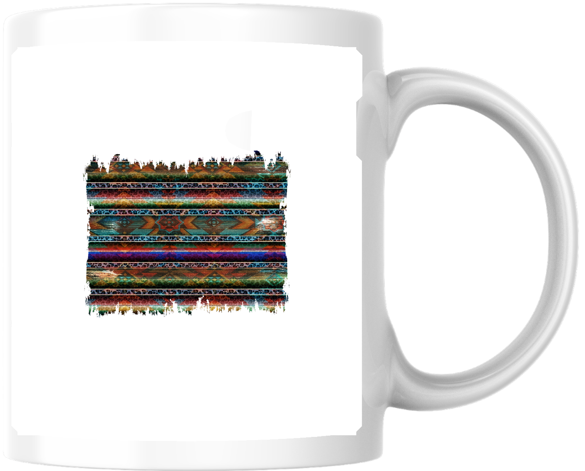 Aztec Pattern Mug | Colorful Tribal Southwest Coffee Mug | Boho Ethnic Gift