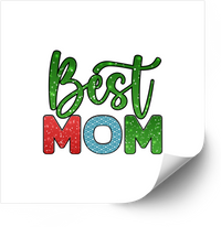 Thumbnail for Best Mom Sticker | Cute Colorful Mom Appreciation Vinyl Decal